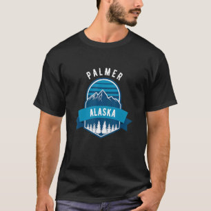 T-shirt Palmer AK Forest Mountains Randonnée Escalade & Ou