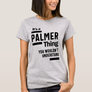 T-shirt Palmer Nom personnalisé Anniversaire Cadeau