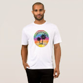 T-shirt Palmetto Trees coucher de soleil Lexington, SC Pic (Devant entier)