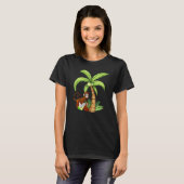 T-shirt Palmier au Singe (Devant entier)
