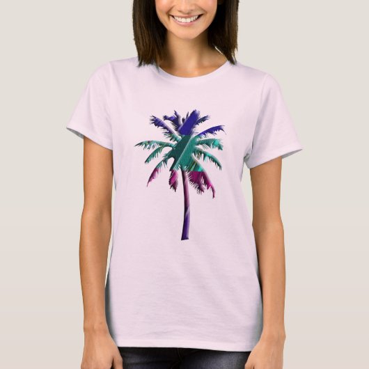 T-shirt Palmier coloré Abstrait (Devant)