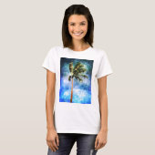 T-shirt Palmier Dans Une Tempête Tropicale (Devant entier)