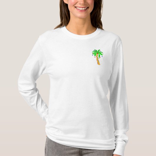 T-shirt Palmier décoré pour Noël (Devant)