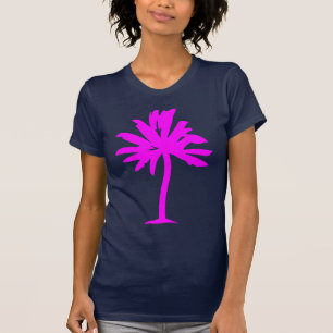 T-shirt Palmier - magenta