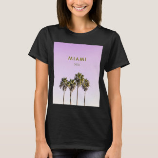 T-shirt Palmier Miami 305