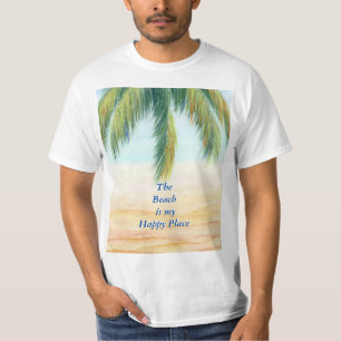 T-shirt Palmier par jour ensoleillé sur la plage