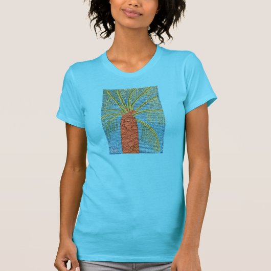 T-shirt Palmier piqué par croix par Julia Hanna (Devant)