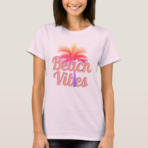 T-shirt Palmier Retro Beach Vibes