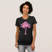 T-shirt Palmier - rose (Devant entier)