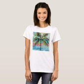 T-shirt Palmier tropical de | (Devant entier)