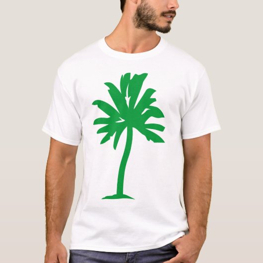 T-shirt Palmier - Vert (Devant)