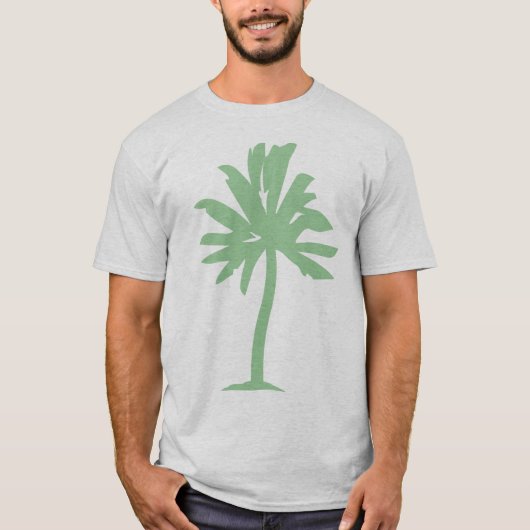 T-shirt Palmier - Vert dégradé (Devant)