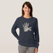 T-shirt Palmier vintage lecture fortune misère (Devant entier)