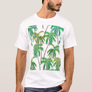 T-shirt Palmiers acryliques : Textile d'été.