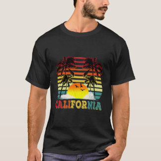 T-shirt Palmiers de Californie Ca 70'S Surf