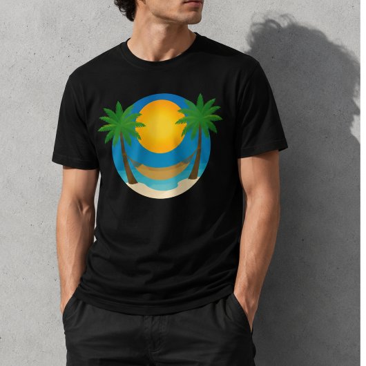 T-shirt Palmiers de plage hamac