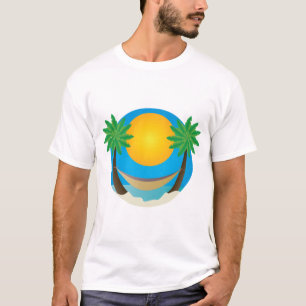 T-shirt Palmiers de plage Hamac