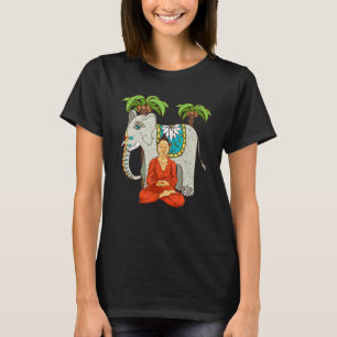T-shirt Palmiers d'éléphant asiatique Zen Bouddhiste Spiri