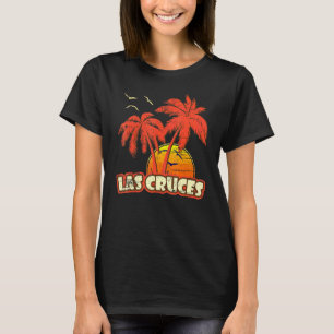 T-shirt Palmiers d'été de Las Cruces Coucher de soleil sur