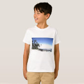 T-shirt Palmiers exotiques & Plage Paradise (Devant entier)