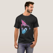 T-shirt Palmiers Synthwave Waves Surf Vaporwave Surfe (Devant entier)
