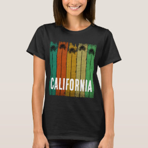 T-SHIRT PALMIERS VINTAGE SUR MESURE CALIFORNIE