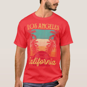 T-shirt Palmiers Vintages rétro de Los Angeles en Californ
