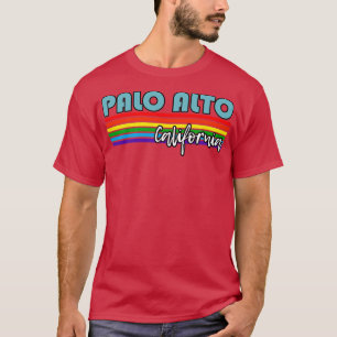 T-shirt Palo Alto California Pride Palo Alto LGBT Cadeau L