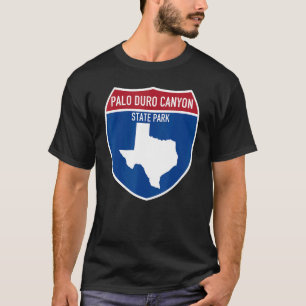 T-shirt Palo Duro Canyon State Park Texas Highway Vacances