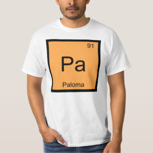 T-shirt Paloma Nom Chimie Élément Tableau Périodique