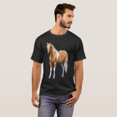 T-shirt Palomino Pinto Quartier Cheval Paint Horse Stallio (Devant entier)