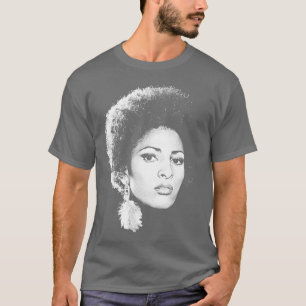 T-shirt Pam Grier Rétro Blaxploitation Ventilateur