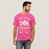 T-shirt Pamplemousse inférieur Cricket Panthers (Devant entier)