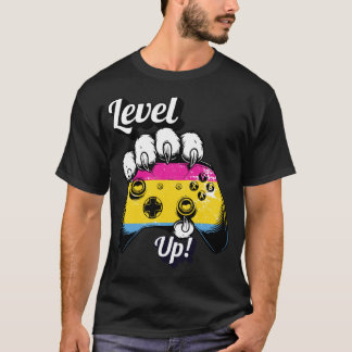 T-Shirt Pan Pride Level Up Contrôleur Patte de Tig
