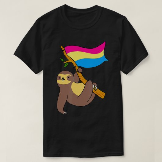 T-shirt Pan Pride Sloth Panseual (Design devant)