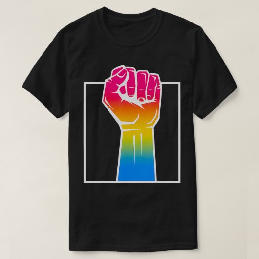 T-shirt Pan Pride Solidarity Support LGBTQ Panseual (Design devant)