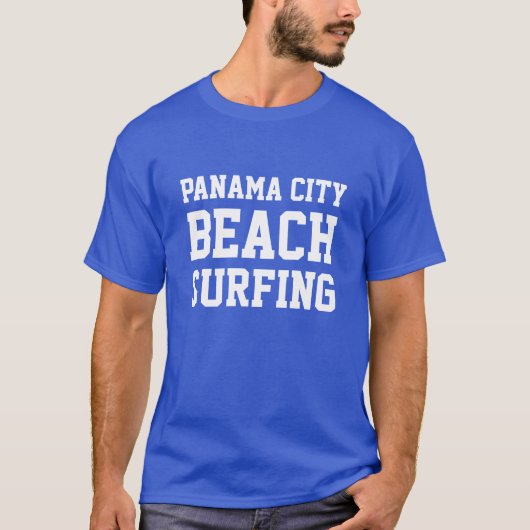 T-shirt Panama City Beach Floride Surf (Devant)