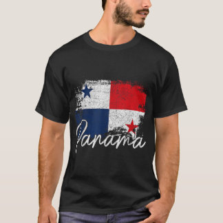 T-shirt Panama drapeau Vintage Panaméen Racines de la fier