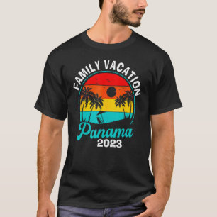 T-shirt Panama Famille Vacances 2023 Voyage Correspondant