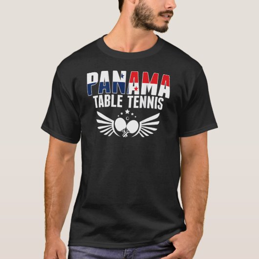 T-shirt Panama Ping Pong     Panamanian Table Tennis Suppo (Devant)