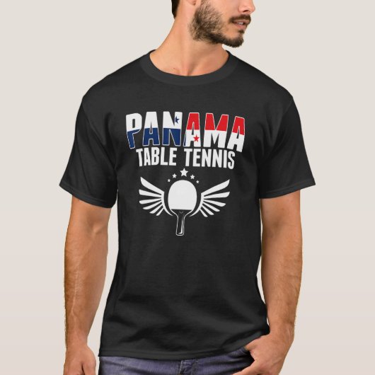 T-shirt Panama Table Tennis     Panamanian Ping Pong Suppo (Devant)