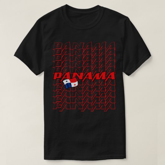 T-shirt Panama Texte en cascade (Design devant)