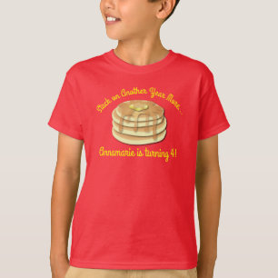 T-shirt Pancake Anniversaire Fête Flapjack Cute Enfants