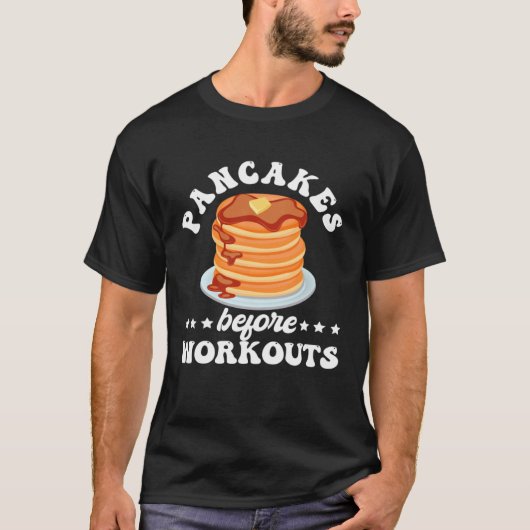 T-shirt Pancake Dad Maker Breakfast Food Workouts (Devant)