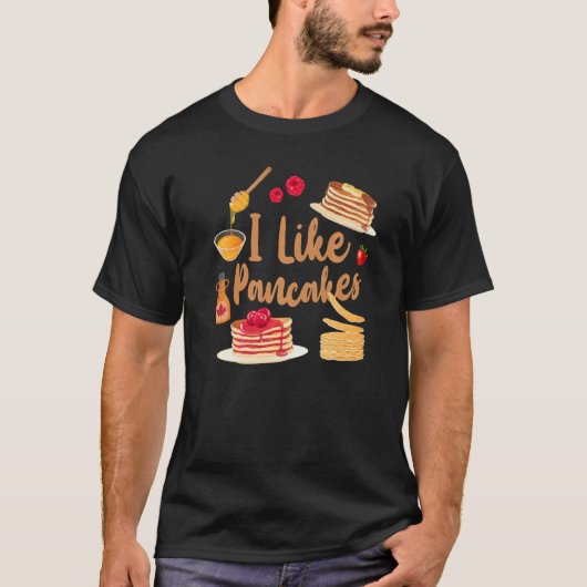 T-shirt Pancake Kids I Like Pancakes (Devant)