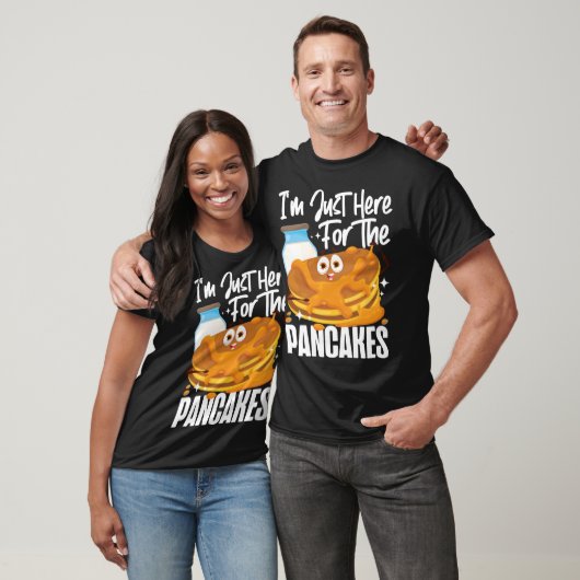 T-shirt Pancake Kids I'm Just Here For The Pancakes (Unisexe)