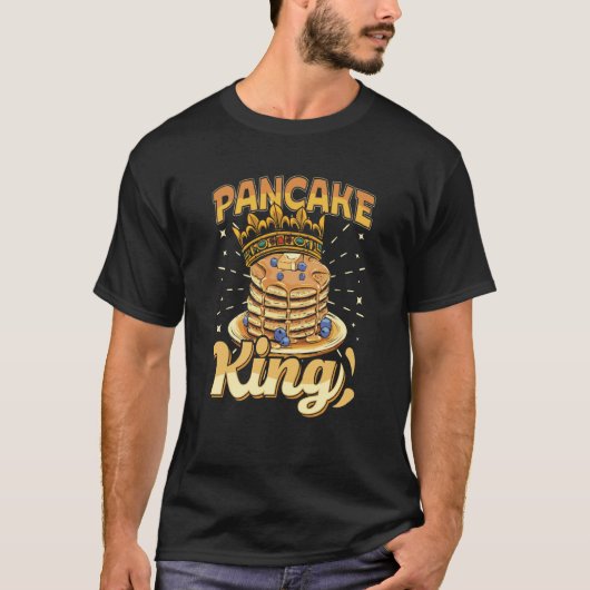 T-shirt Pancake King Pancakes Quotes Costume Pancake (Devant)
