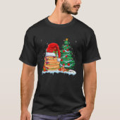 T-shirt Pancake Lover Christmas Pancake portant le chapeau (Devant)