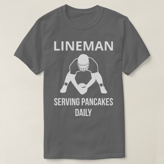 T-shirt Pancakes de service Lineman Daily III (Design devant)