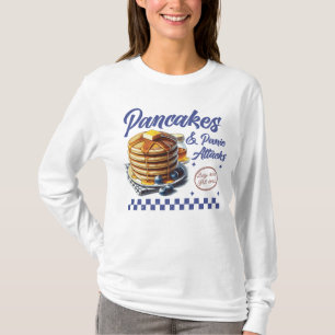 T-shirt Pancakes et panique Attaques Humour de santé menta